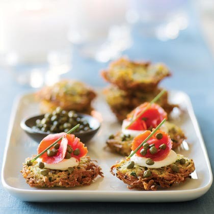 Herbed Yukon Gold Potato Latkes 