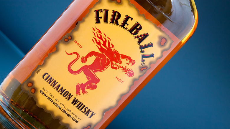 Bottle of Fireball Whisky  