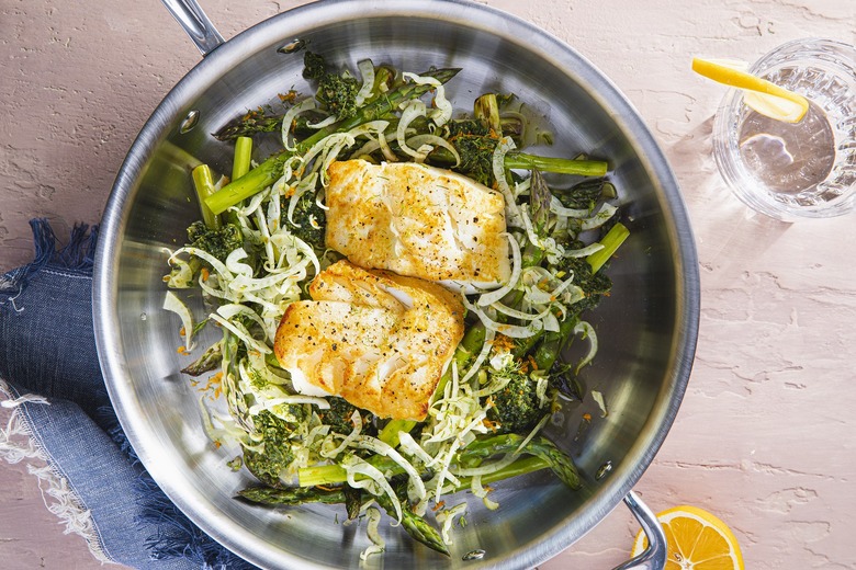 Fresh Cod with Salsa Verde