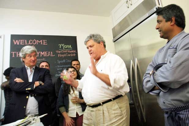 The Daily Meal's CEO Jim Spanfeller, Colman Andrews, and Chef Cardoz