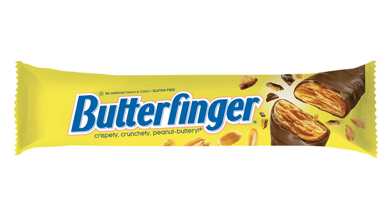 Several Butterfinger candy bars