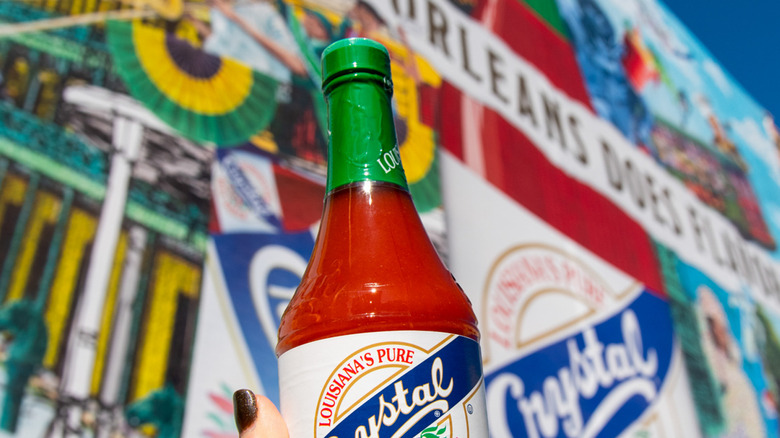 Bottle of Crystal Hot Sauce