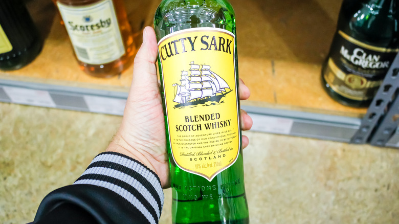 A bottle of Cutty Sark