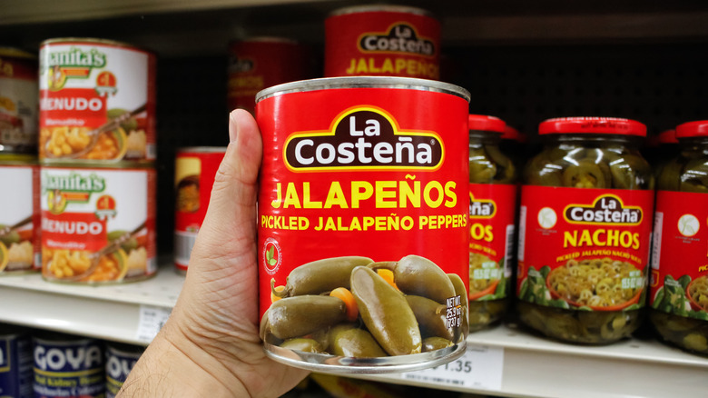 Can of La Costeña jalapeños
