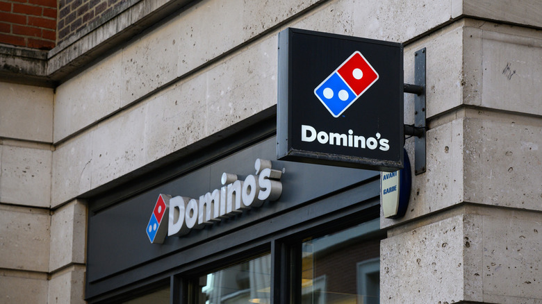 Exterior of a Domino's restaurant