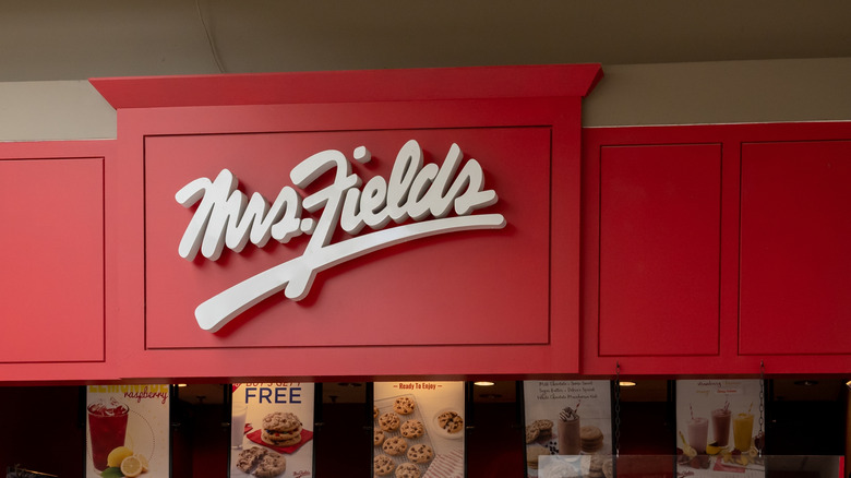 Mrs. Fields store sign