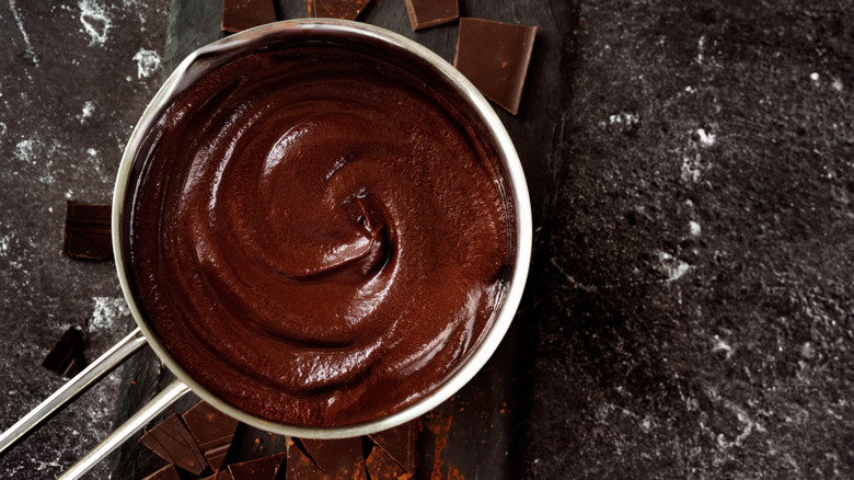 Pot of chocolate