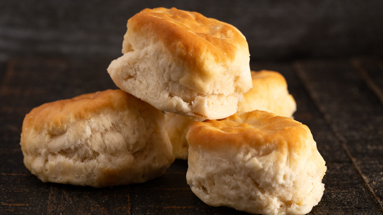 Fluffy homemade buttermilk biscuits
