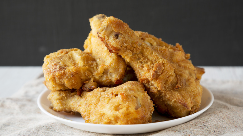 Oven-fried chicken
