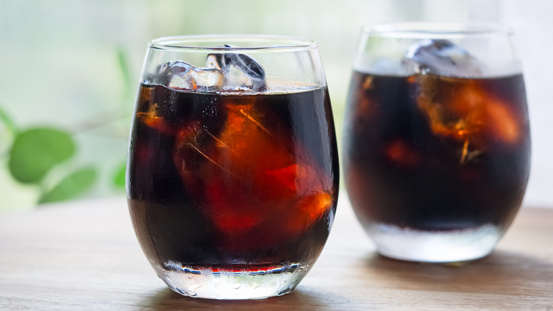 An image of two iced coffees.