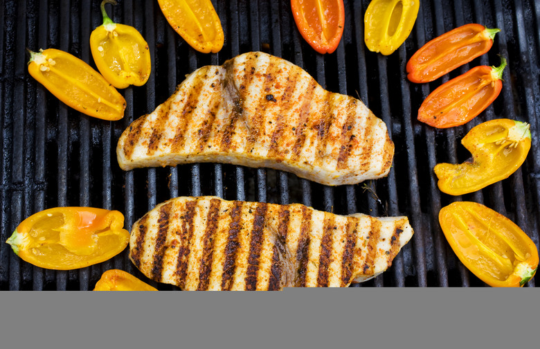 Charcoal-Grilled Swordfish Steaks