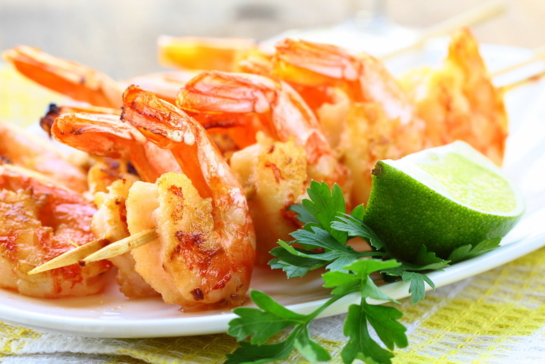 Grilled Shrimp With Honey-Ginger Barbecue Sauce