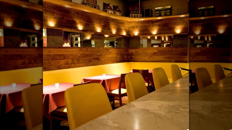 The interior of Matteo's showing dining area