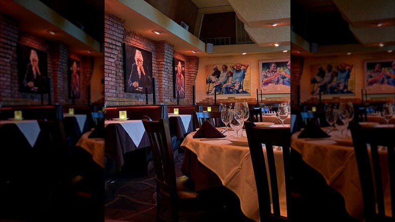 The interior of Piero's dining room