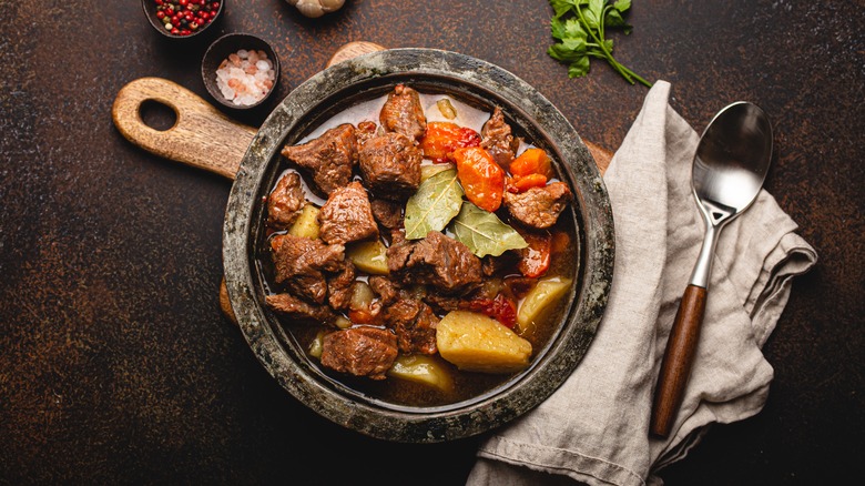 Bowl of beef stew