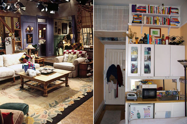 'Friends' Hangouts: Then and Now