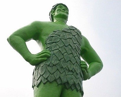 A tribute to the Green Giant in Minnesota.