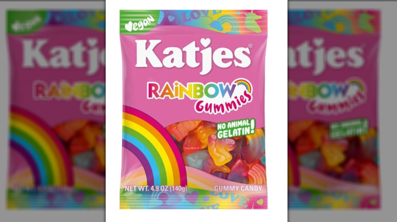 Package of Katjes rainbow gummies