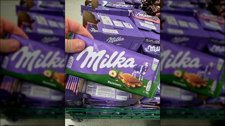 Milka candy bar