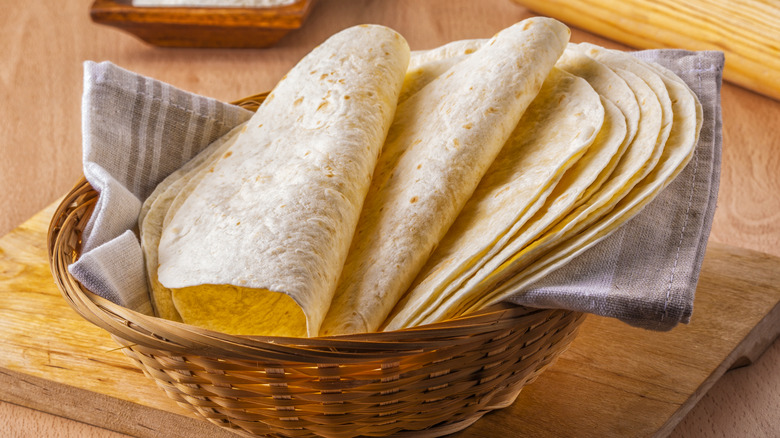 Tortillas in a basket 