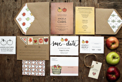 Get Hungry with These Wedding Invitations
