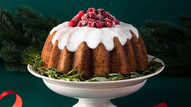 Glazed spice bundt cake