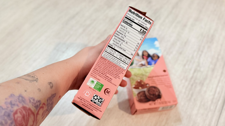Nutritional information on the Exploremores box
