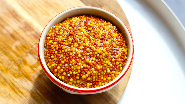 Dijon mustard in a bowl