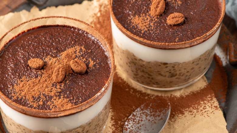 tiramisu flavored chia pudding