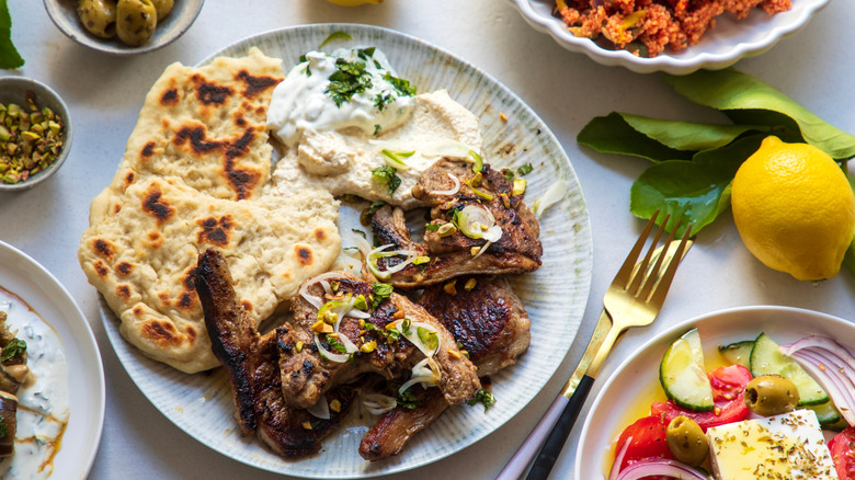 Greek lamb chops with lemon and herbs