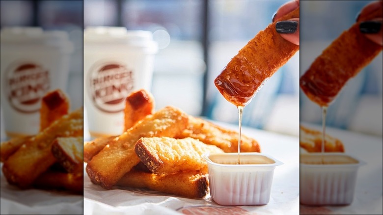 Burger King's French toast sticks with syrup
