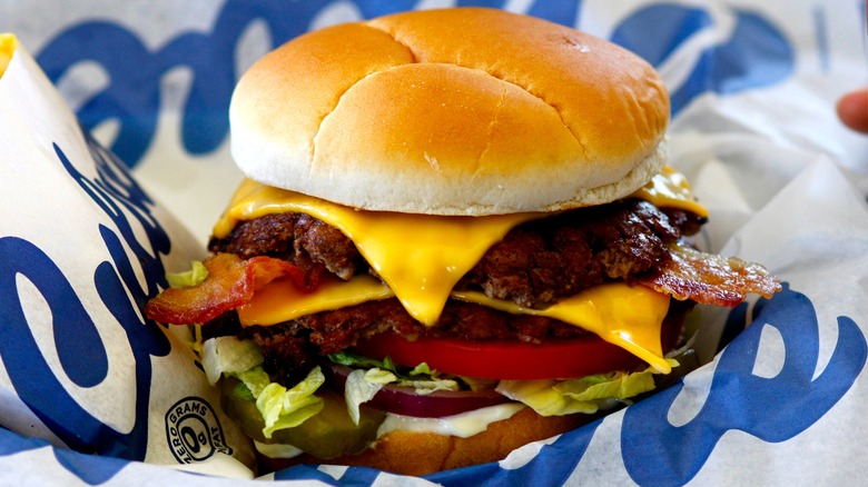 Culver's Double Deluxe with bacon
