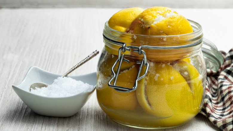 preserved lemon jar salt bowl