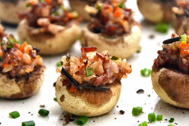 11. Pine Nut Stuffed Mushrooms