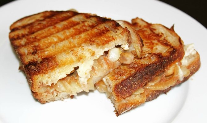 GoGo and Brie Grilled Cheese Sandwich