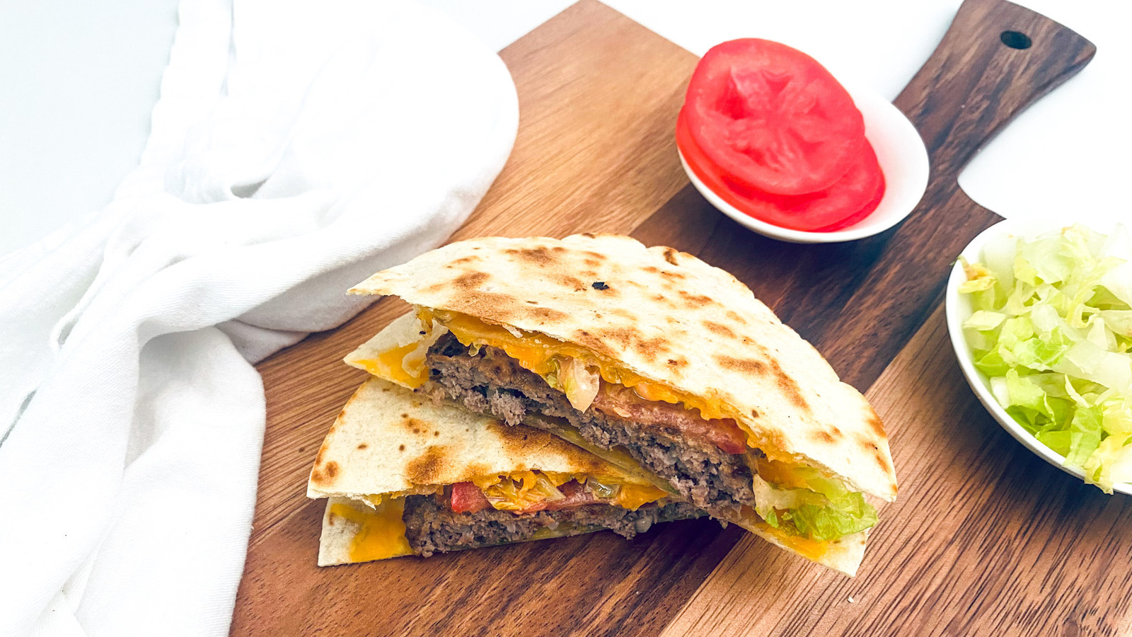 Gooey Quesadilla Burgers Recipe