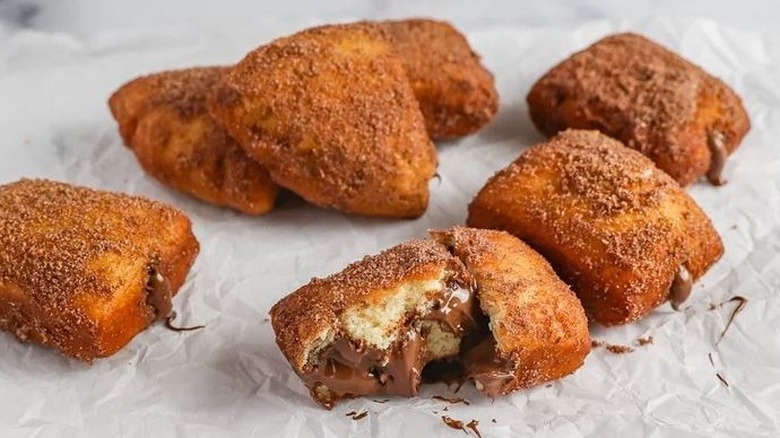 Donuts with chocolate filling