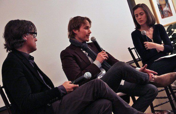 Nick Kokonas, Grant Achatz, and Amanda Hesser at New York City&apos;s ICE.