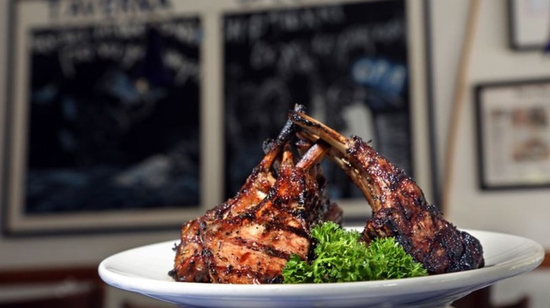 Greek Island Taverna's Lamb Chops
