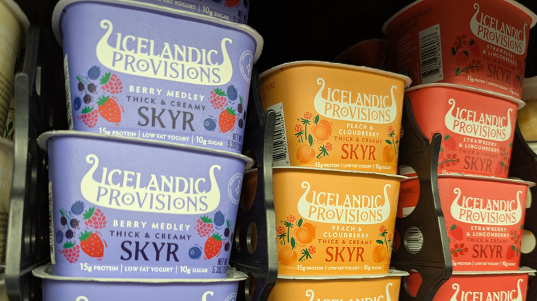 Icelandic Provisions skyr on store shelf