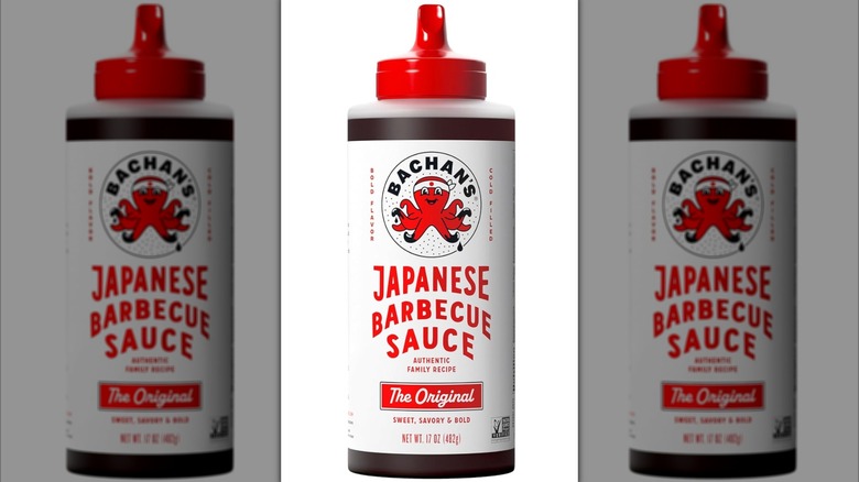 Squeezable bottle of Bachan's Japanese Barbecue Sauce