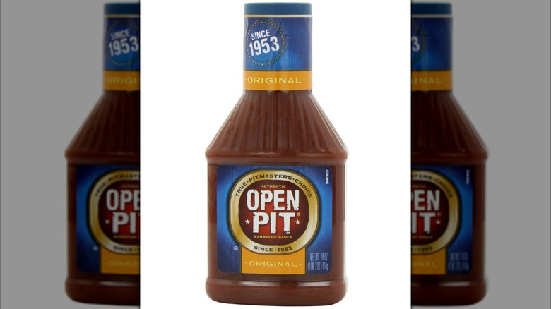 Bottle of Open Pit Original BBQ Sauce