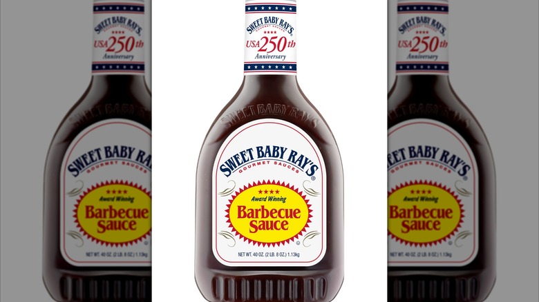 Bottle of Sweet Baby Ray's Barbecue Sauce
