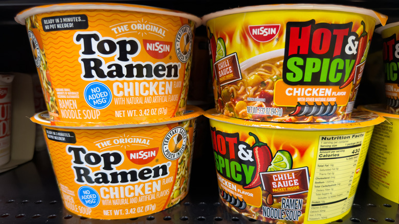 Nissin Top Ramen noodle packs
