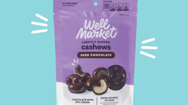 Well Market dark chocolate cashews package