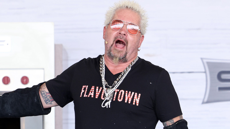 Guy Fieri yelling on stage
