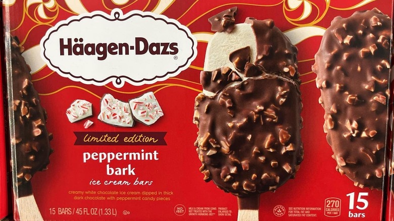 Box of Haggen Dazs ice cream bars