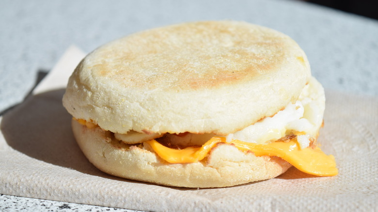 McDonald's egg breakfast sandwich