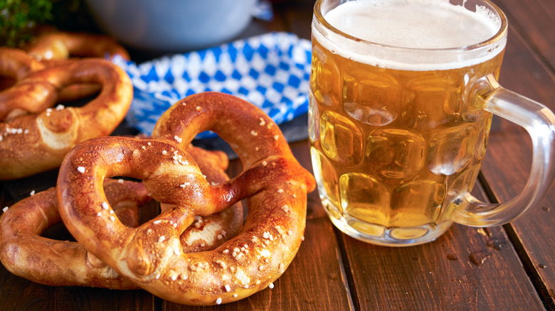 Pretzel and beer
