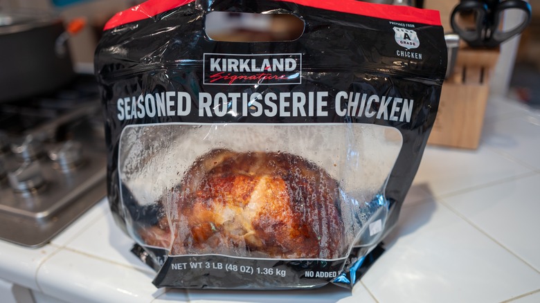 bagged costco rotisserie chicken